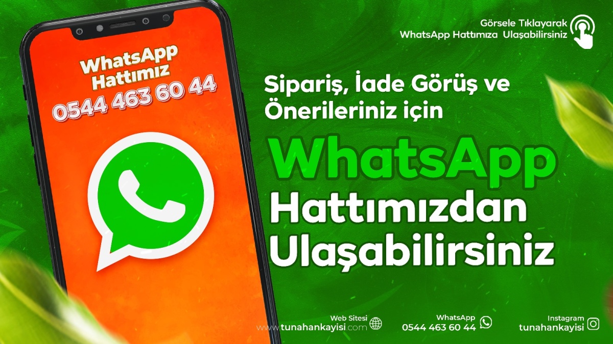 Whatsapp destek hattımız ile bizlere anında ulaşabilirsiniz!