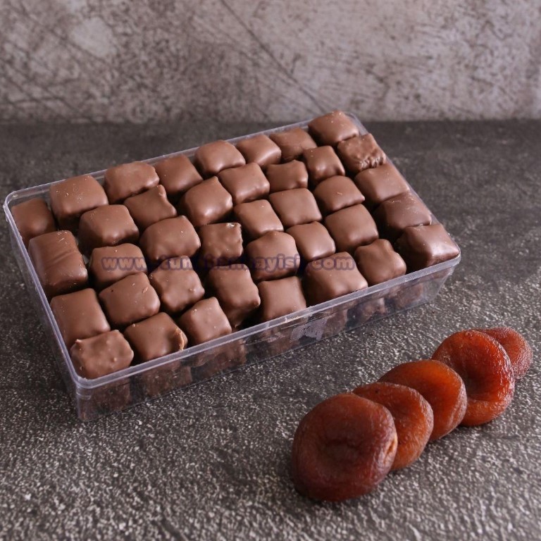 Kayısı Çikolatası Sütlü Mika Kutu 1 Kg